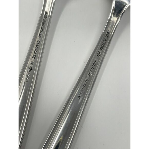 Oneida All American Stainless Forever Place Dinner Soup Spoon 6 7/8” Set Of 4 - Picture 7 of 7